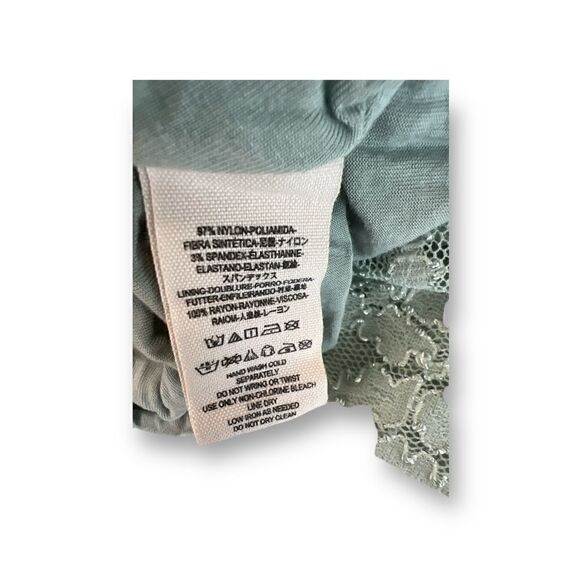 Free People Green Lace Dress Size Small - Picture 7 of 9